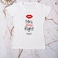 Mrs always right - Moteriški marškinėliai su spauda