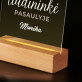 Geriausia liudininkė - Spauda ant akrilinio stiklo su LED stovu