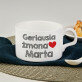Geriausia žmona - Puodelis su lekštute