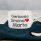 Geriausia žmona - Puodelis su lekštute