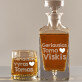 Geriausias viskis - Graviruotų grafino ir viskio taurių rinkinys Geriausias viskis - Graviruotų grafino ir viskio taurių rinkinys