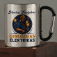 Geriausias elektrikas - Metalinis puodelis su karabinu