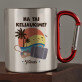 na tai keliaukime - Metalinis puodelis su karabinu