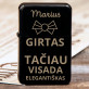 Girtas, bet elegantiškas - Graviruotas Žiebtuvėlis