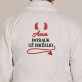 Patrauk už dirželio - Vyriškas baltas chalatas