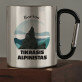 Tikras alpinistas - Metalinis puodelis su karabinu