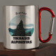 Tikras alpinistas - Metalinis puodelis su karabinu Tikras alpinistas - Metalinis puodelis su karabinu