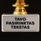 nuosavas projektas - Statulėlė