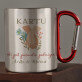 Kartu iki pat pasaulio pabaigos - Metalinis puodelis su karabinu Kartu iki pat pasaulio pabaigos - Metalinis puodelis su karabinu