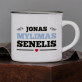 Mylimas senelis - Keramikinis puodelis su juodu apvadu