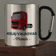 kelių valdovas - Metalinis puodelis su karabinu
