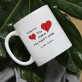 You make my heart smile - Personalizuotas puodelis