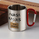 auksarankis - Metalinis puodelis su karabinu