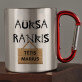 auksarankis - Metalinis puodelis su karabinu